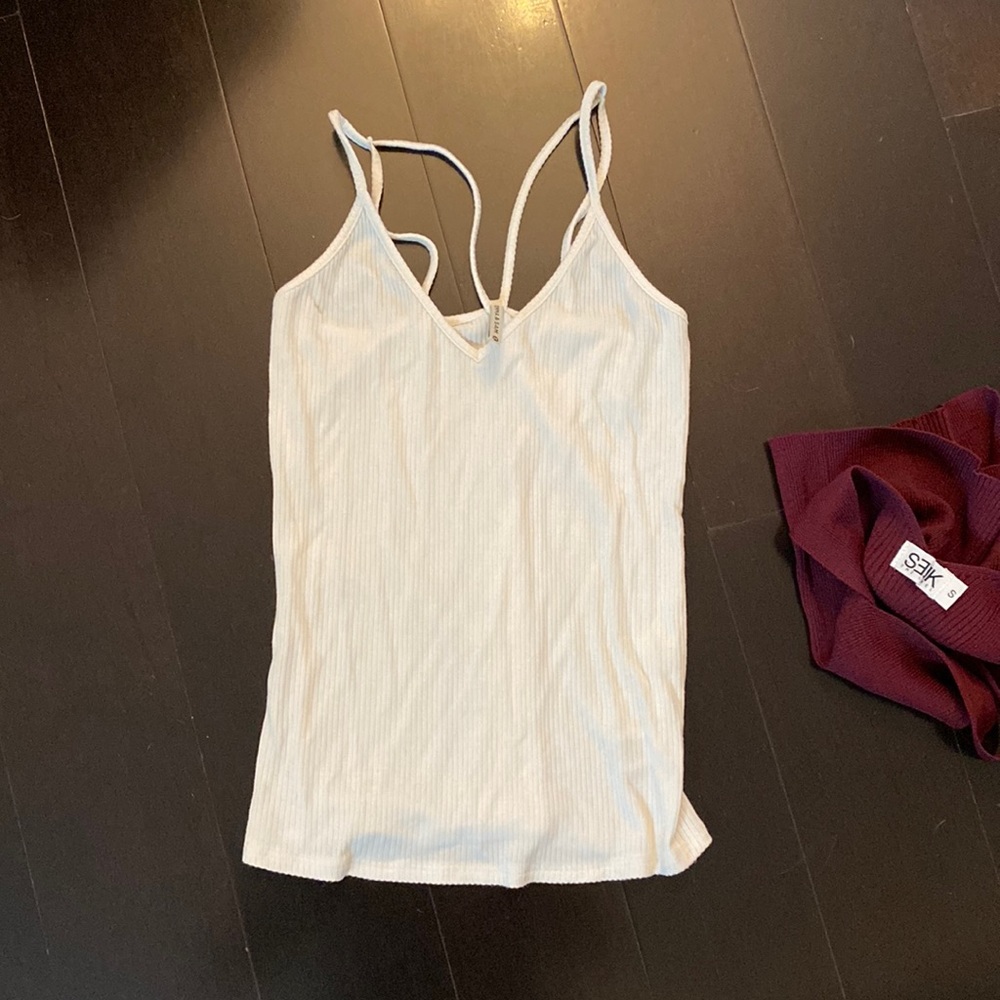 Emma and Sam spaghetti tank top ribbed
